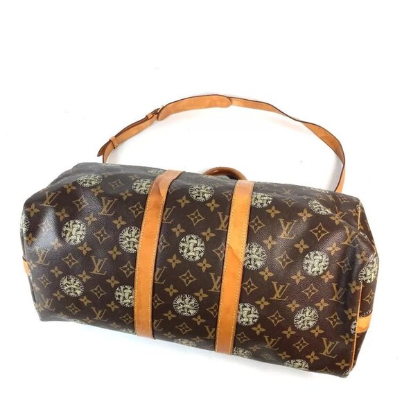 LOUIS VUITTON Monogram Christopher Nemeth collab KeepallBandouliere45 Duffle Bag - Picture 9 of 16